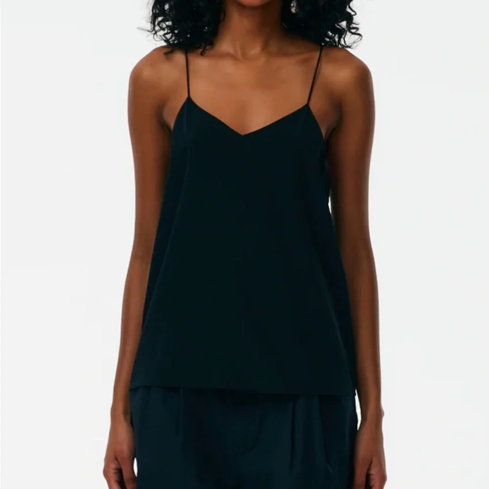 COPY - Tibi Classic Silk Cami Tank in Red, size 2 - Picture 3 of 5